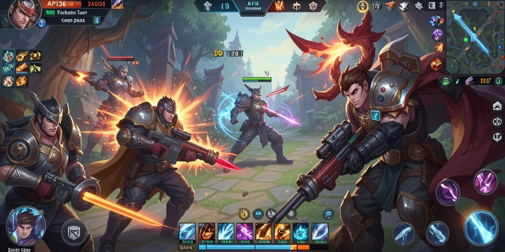 Screenshot gameplay API36 menampilkan aksi pertempuran yang mengesankan dan grafik yang memukau.