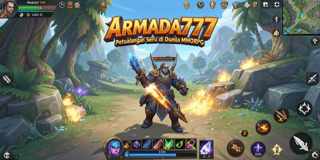 Tangkapan layar gameplay <strong>ARMADA777</strong> yang menampilkan pertarungan seru dan visual menawan.