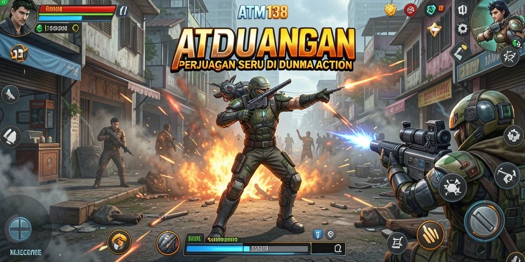 Screenshot utama ATM138 menampilkan aksi gameplay yang mendebarkan.