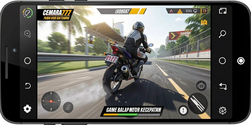 Gameplay balap motor yang seru dan mendebarkan di CEMARA777.