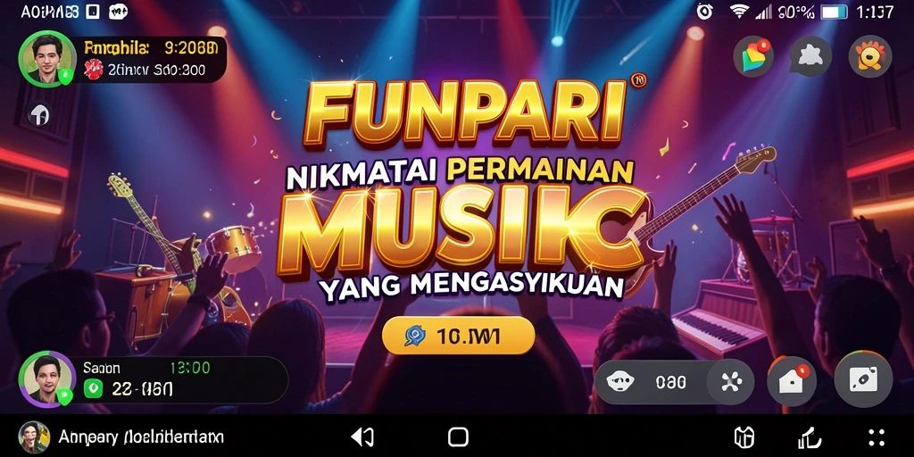 Tampilan gameplay FUNPARI yang seru dan penuh warna.