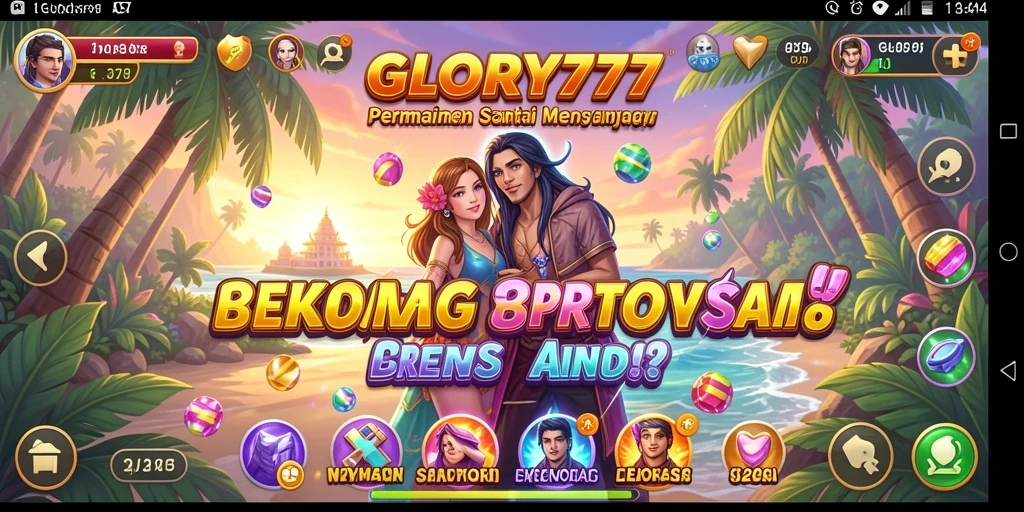Tampilan gameplay GLORY777 yang seru dan interaktif.