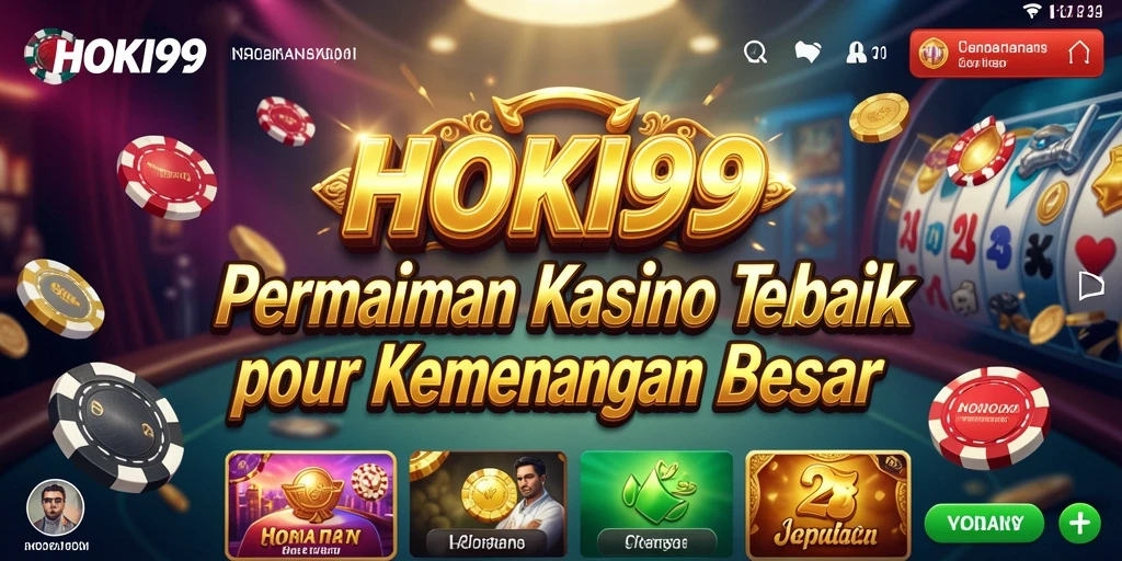 Tampilan gameplay HOKI99 dengan berbagai pilihan permainan Kasino yang menarik.