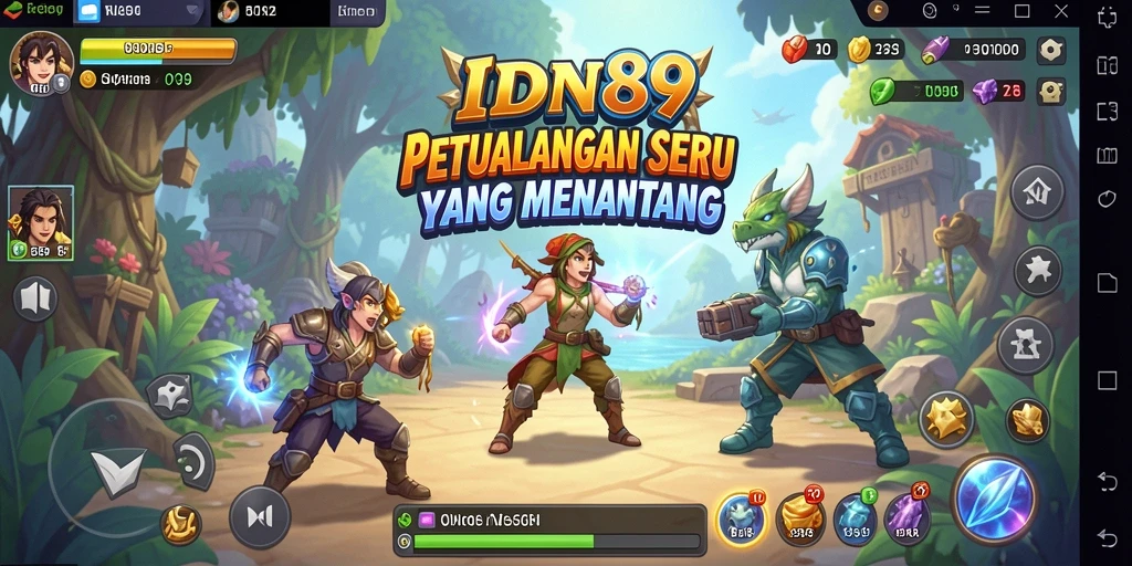 Gameplay seru di IDN89 menampilkan eksplorasi dan tantangan petualangan.