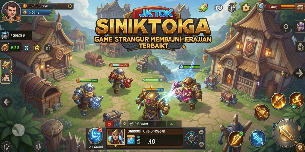 Tampilan gameplay JKTOK yang penuh strategi dan pertempuran seru.
