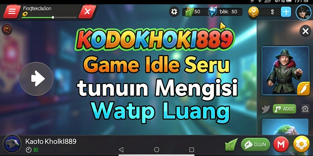Tampilan gameplay seru KODOKHOKI889 dalam mode Idle.