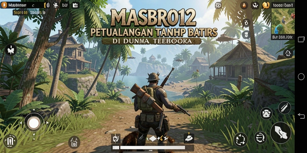Tampilan menakjubkan dalam dunia terbuka MASBRO12 saat pemain menjelajahi petualangan.