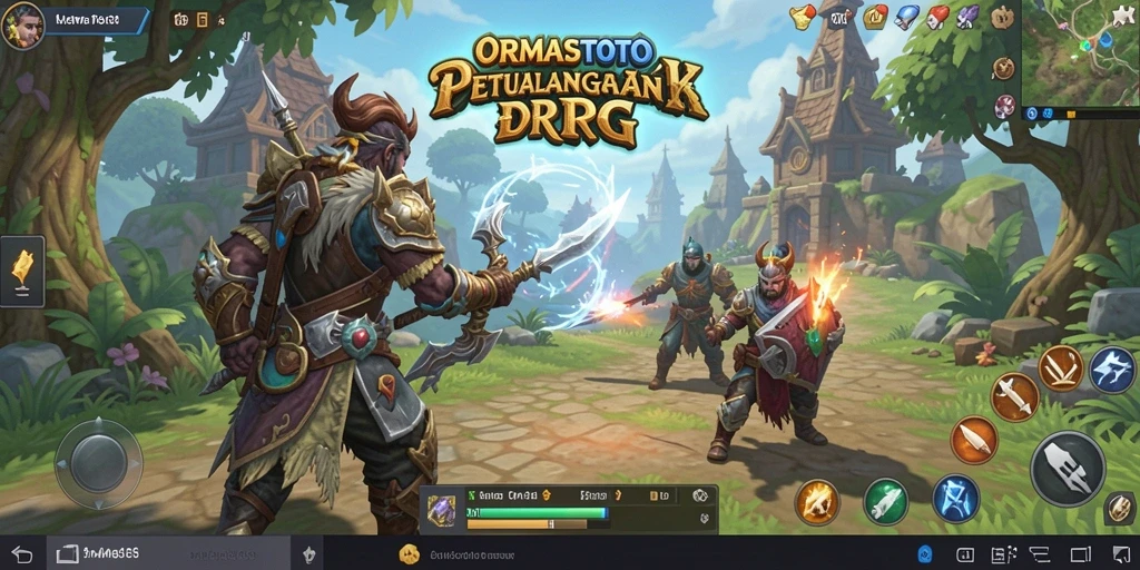 Tampilan gameplay ORMASTOTO yang menakjubkan dan menantang.
