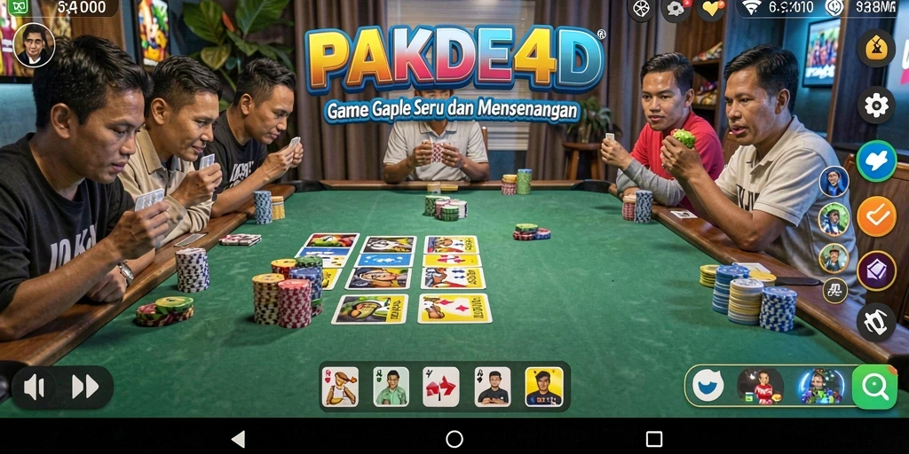 Tampilan permainan Gaple yang seru dan menarik di PAKDE4D.