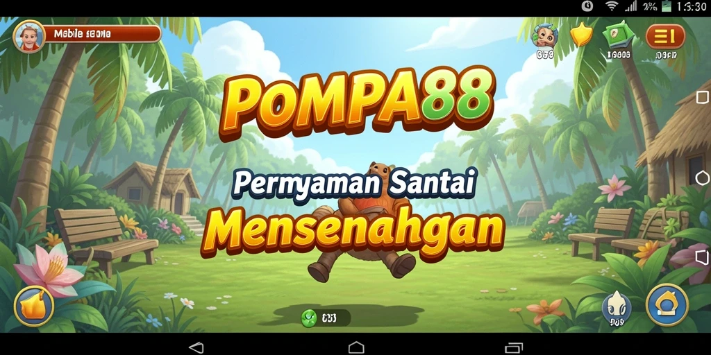 Tampilan gameplay POMPA88 yang seru dan penuh warna.
