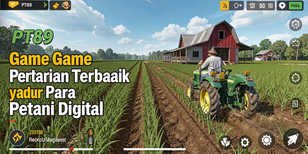 Tampilan gameplay PT89 yang memukau saat bertani di lahan subur.