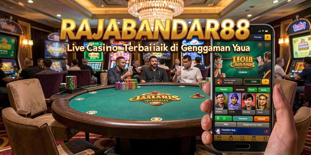 Tampilan gameplay Live Casino yang mengesankan di RAJABANDAR88.