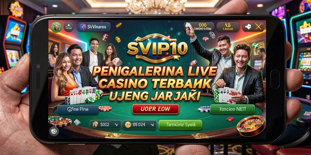 Tampilan permainan Live Casino yang seru dari SVIP10.